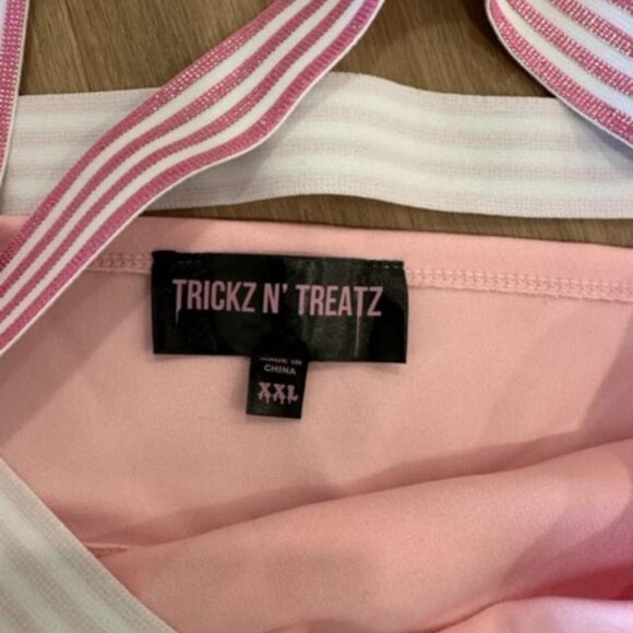 Dolls Kill Halloween Cheerleader Daddy 69 Costume- PINK - Picture 8 of 14